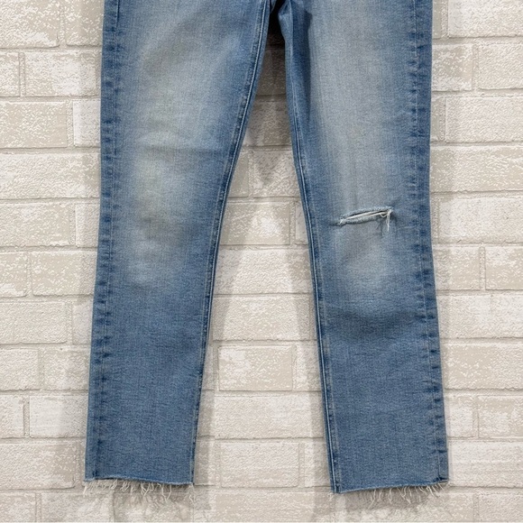 MOTHER THE MID RISE DAZZLER ANKLE FRAY KEANS - Hopeless Romantic - Sz-28 - Picture 3 of 12